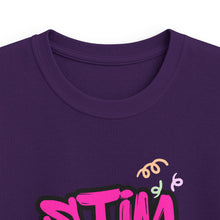 Load image into Gallery viewer, Kids Tee — "Stim Out Loud" Colorful Graffiti Autism Awareness Shirt

